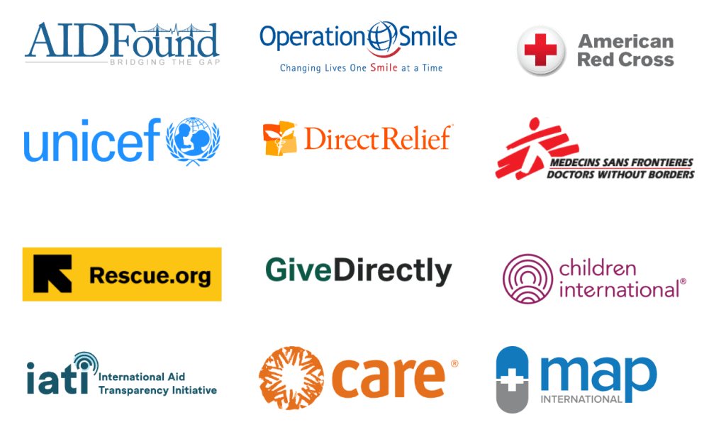 Charities we plan to support