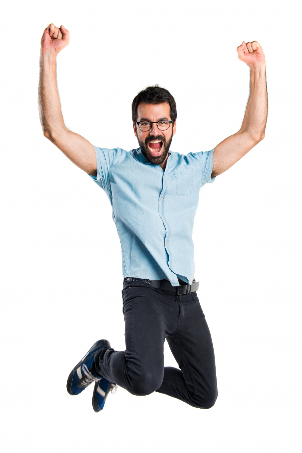 handsome-man-with-blue-glasses-jumping