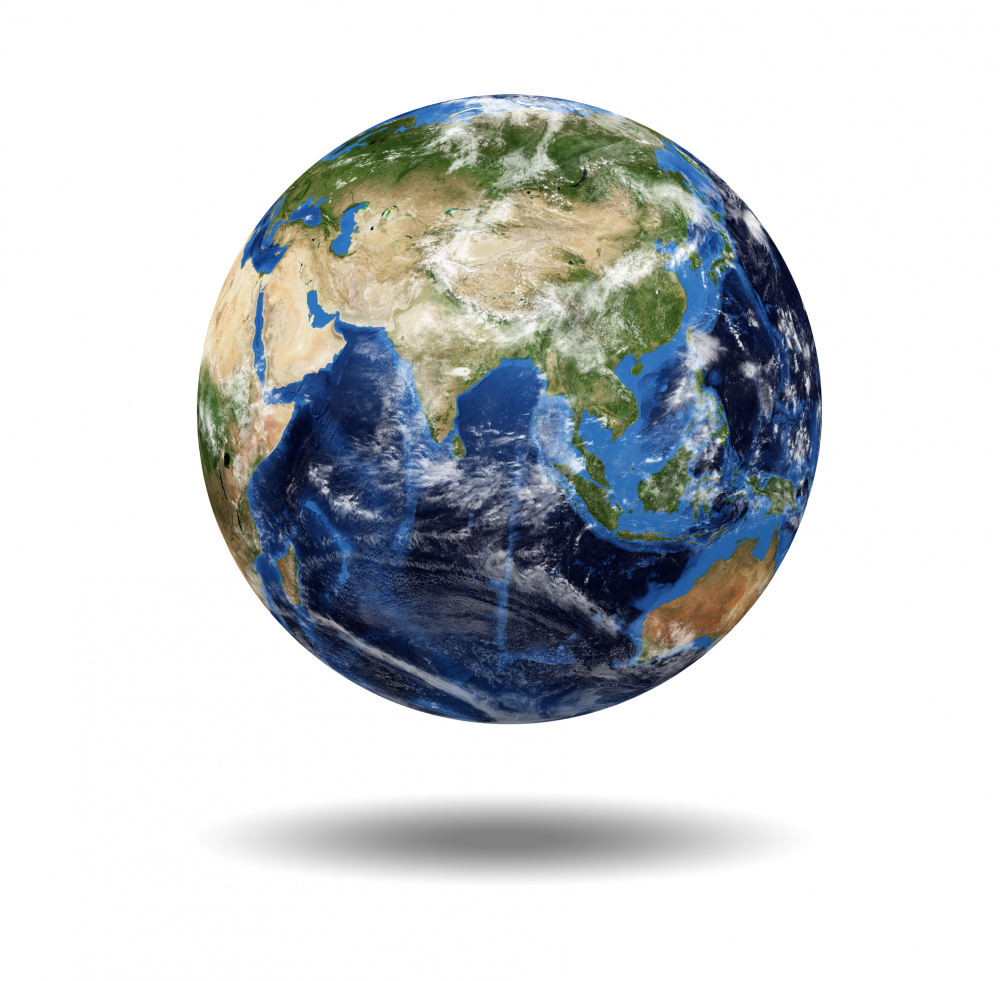 isolated-planet-globe